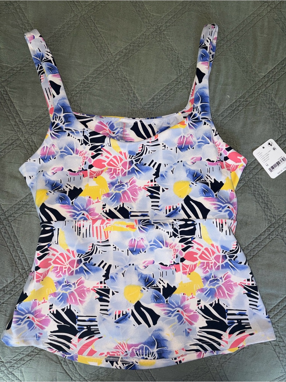 Free People Floral Print Tank